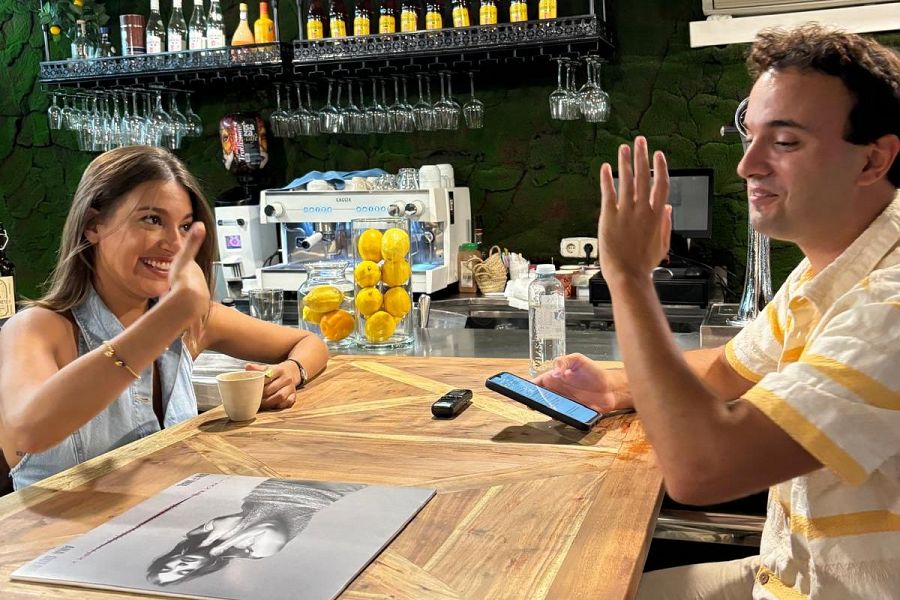 Ana Guerra durante la entrevista