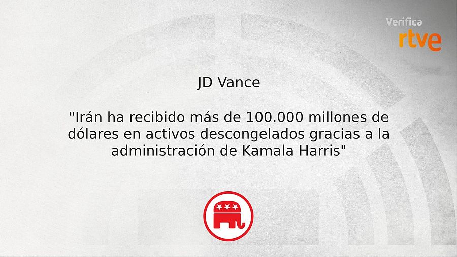 JD Vance ha dicho que Irán recibió millones de dólares gracias a la administración de Kamala Harris