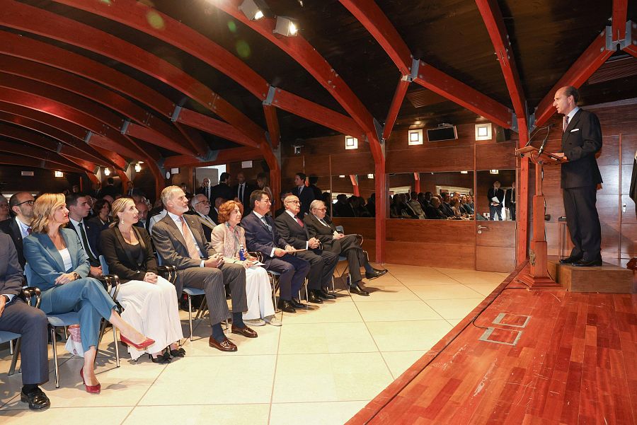 El rey Felipe VI durante el Encuentro de las Academias  Hispanoamericanas de la Historia