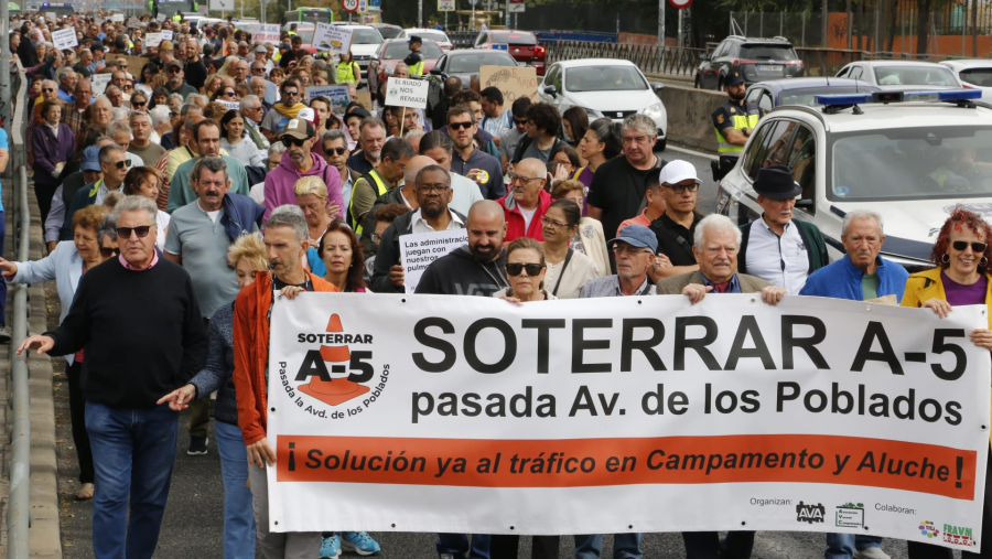 Vecinos de Aluche y Campamento reclaman el soterramiento completo