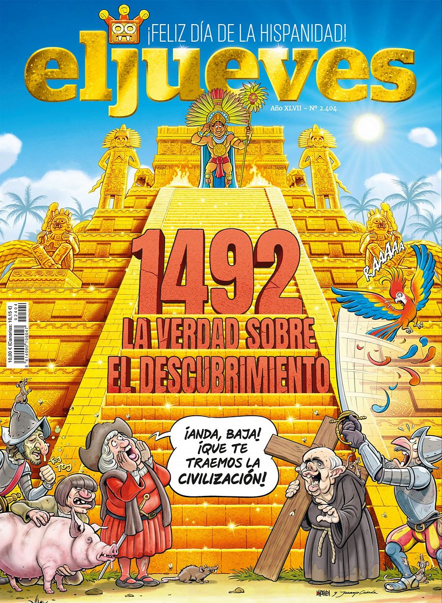 Portada de 'El Jueves: 1492. La verdad sobre el descubrimiento'.