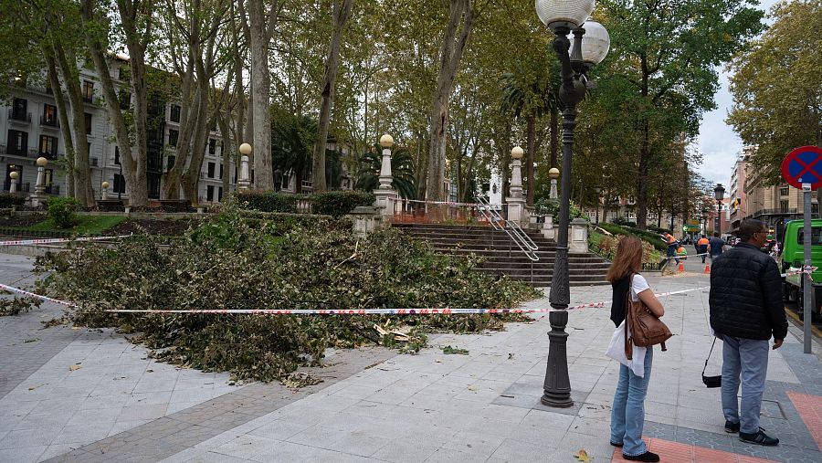 Efectos de la borrasca Kirk en España