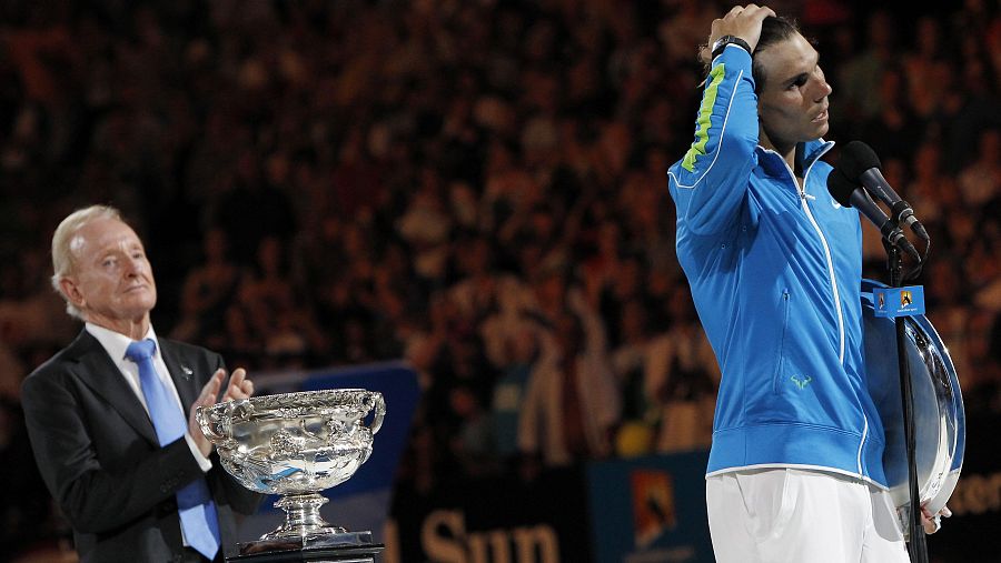 Rafa Nadal en el Open de Australia 2012