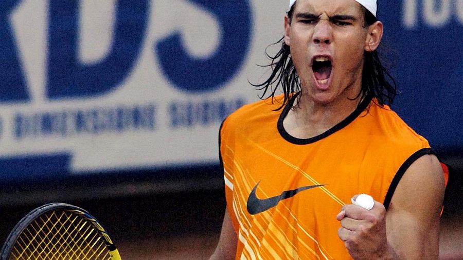 Rafa Nadal en el Master 1000 de Roma 2005