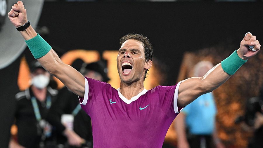 Rafa Nadal gana el Open de Australia 2022.