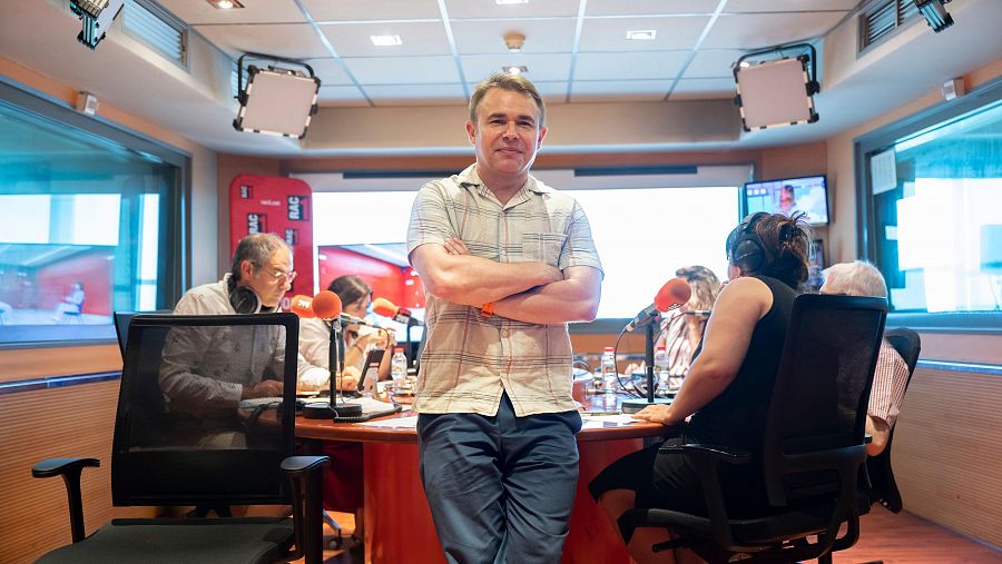 Rocco Steinhäuser a l'estudi de RAC 1