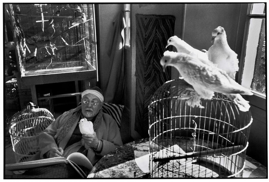 Henri Matisse en su casa, Vence, Francia, 1944