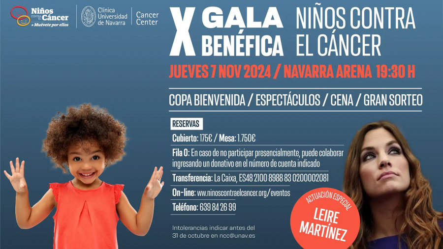 Cartel de la X Gala Benéfica de Niños Contra el Cáncer