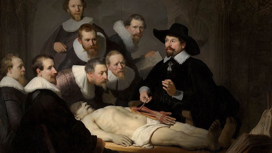 'La lección de anatomía del Dr. Nicolaes Tulp', de Rembrandt.