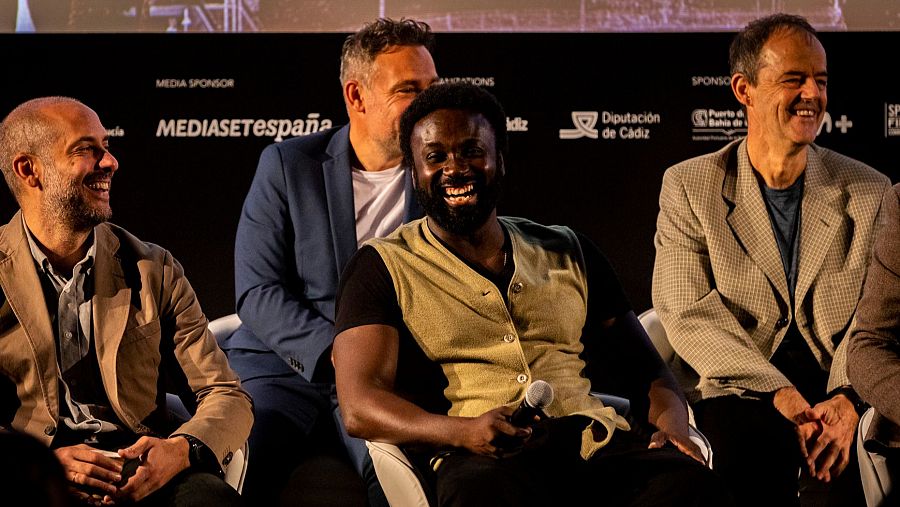 Otro momento de la rueda de prensa en Cádiz