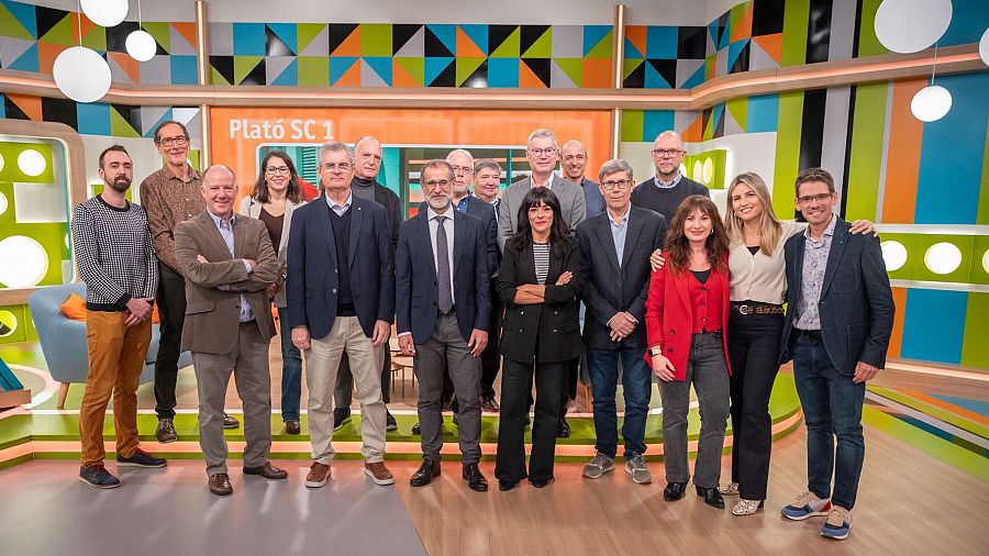 Parte del equipo de RTVE Cataluña