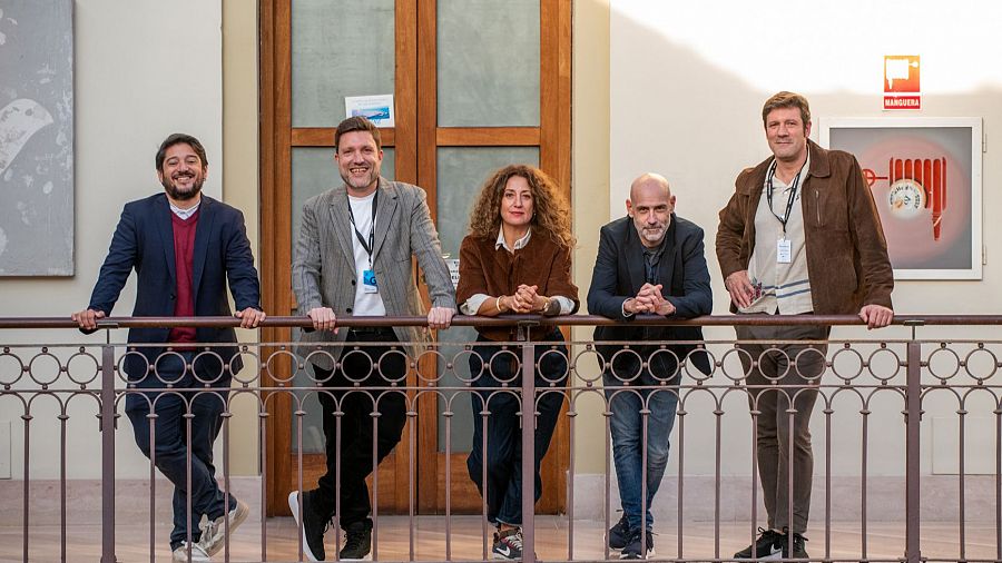 El equipo de 'SAC. En la mente crinial', ayer en Cádiz