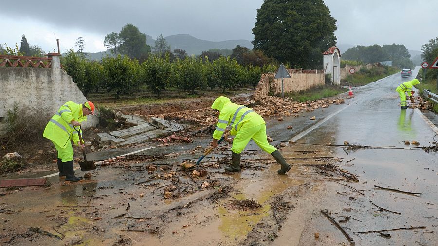 Lluvias torrenciales en la provincia de Valencia