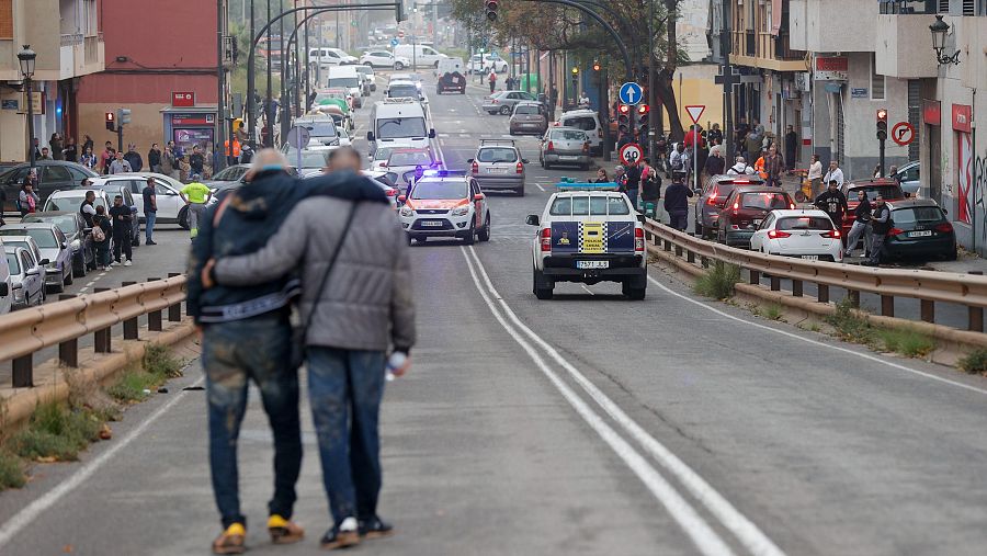 Evacuación del barrio de La Torre en Valencia