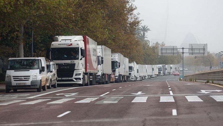 Principales accesos a Valencia en varios puntos de la A-3 y la A-7