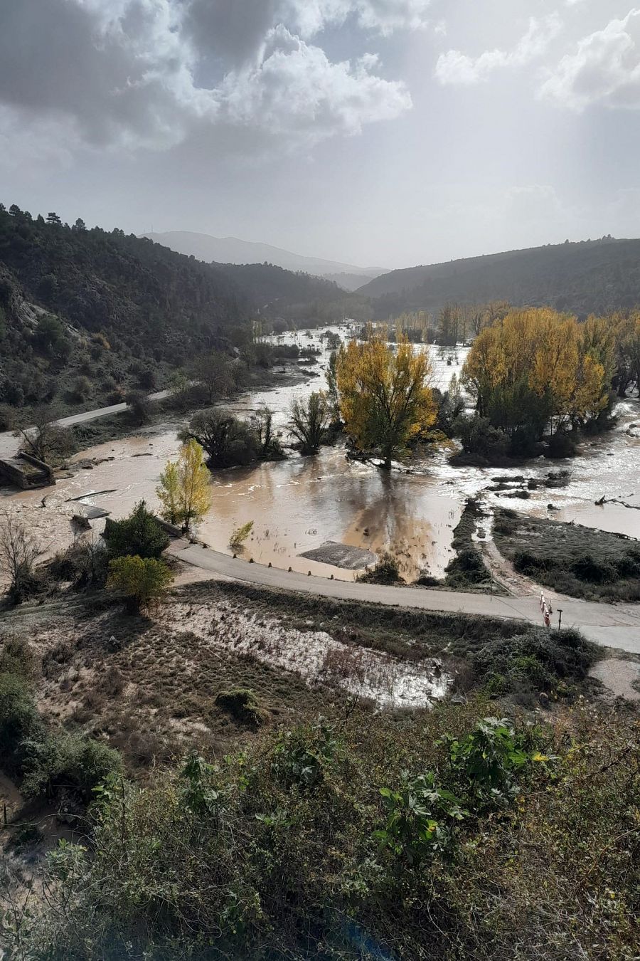 Daños causados por el temporal en Garaballa, pueblo de la provincia de Cuenca