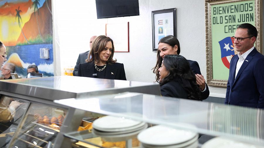 La vicepresidenta y candidata demócrata, Kamala Harris