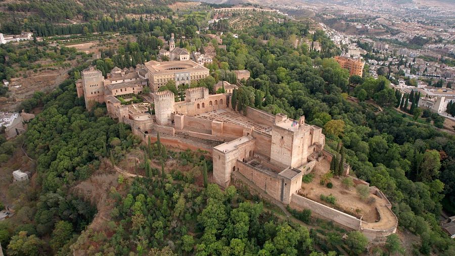 Vista de la Alcazaba de la Alhambra de Granada