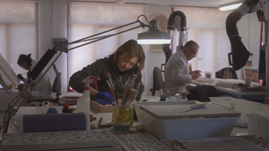 Fragmento del Taller del yeso mencionado en el documental