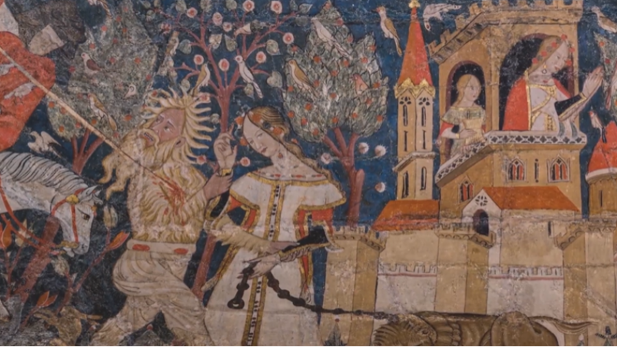 Representacion personas en la Alhambra