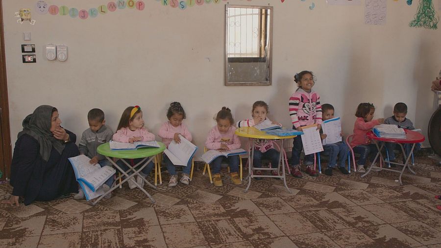 Niños en orfanato sirio