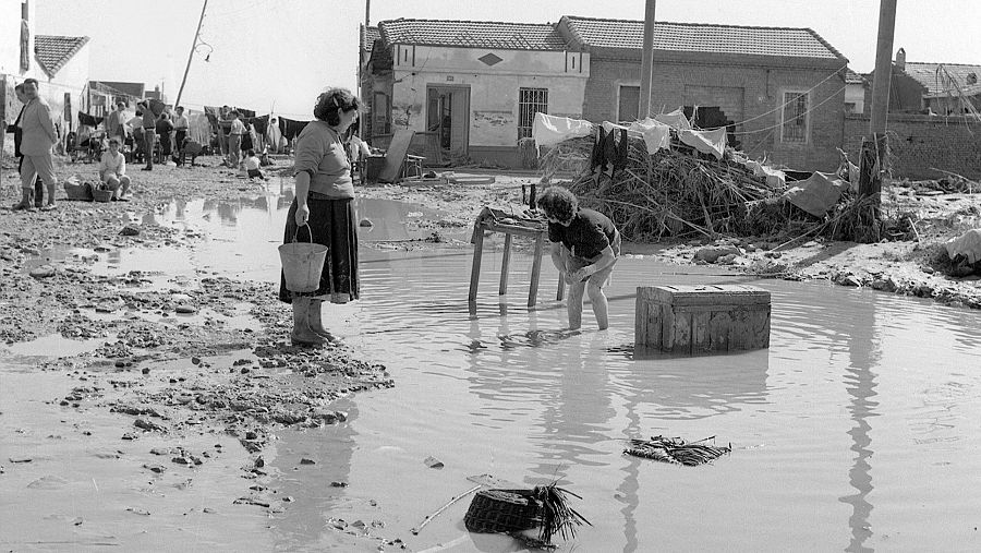 Inundaciones 1957 en Valencia.