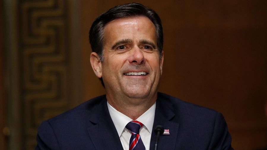 John Ratcliffe durante una audiencia de nominación en el capitolio, en Washington