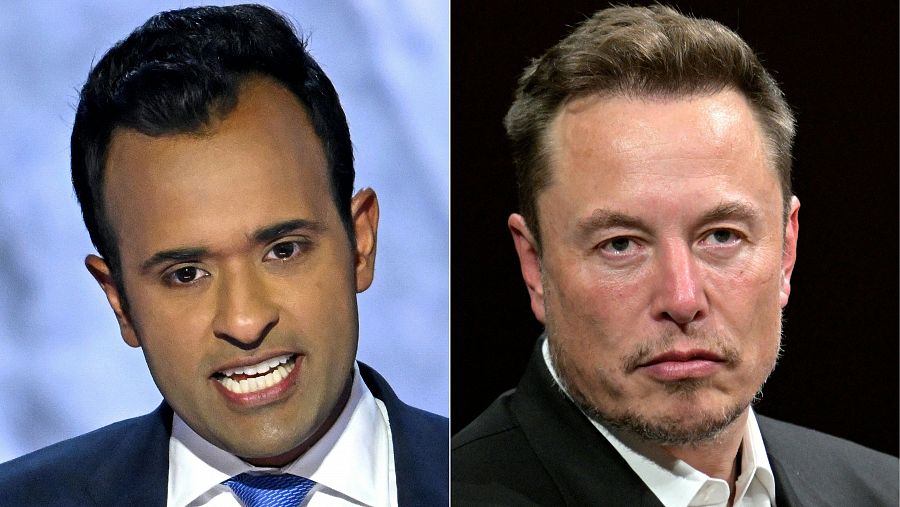 Vivek Ramaswamy e Elon Musk