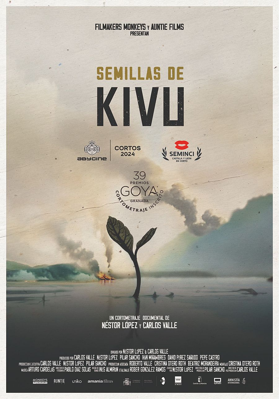 Cartel de 'Semillas de Kivu', un cortometraje documental sobre la esperanza en medio del conflicto.
