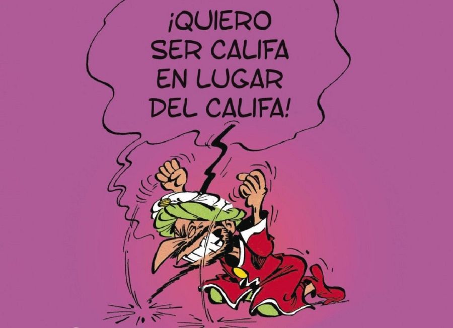 Iznogud, el gran visir, grita: 