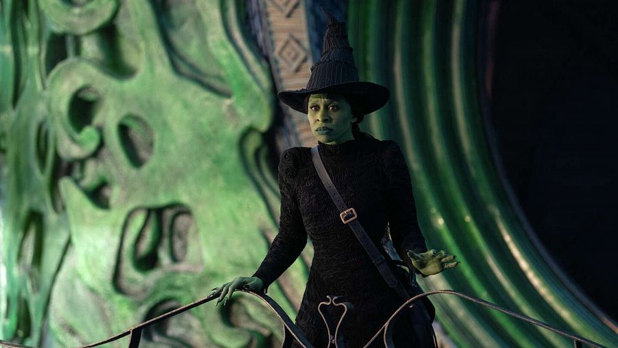 Cynthia Erivo interpreta a Elphaba, la malvada bruja del oeste, en 'Wicked'