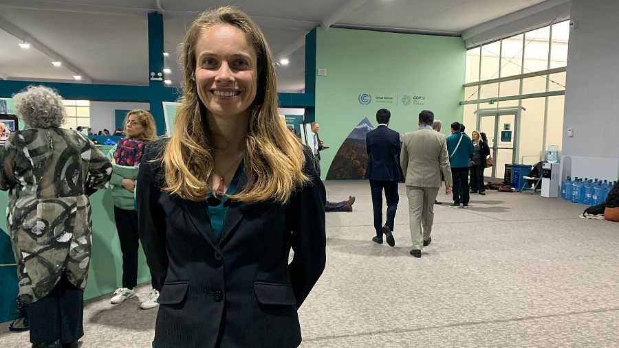 Katie Rood, en la COP29 en Bakú