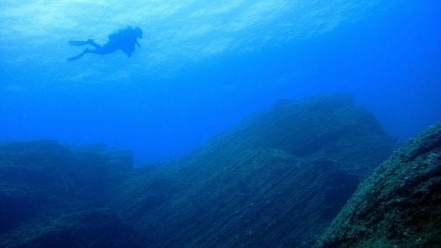 Buceo en el Mar de las Calmas, en El Hierro.