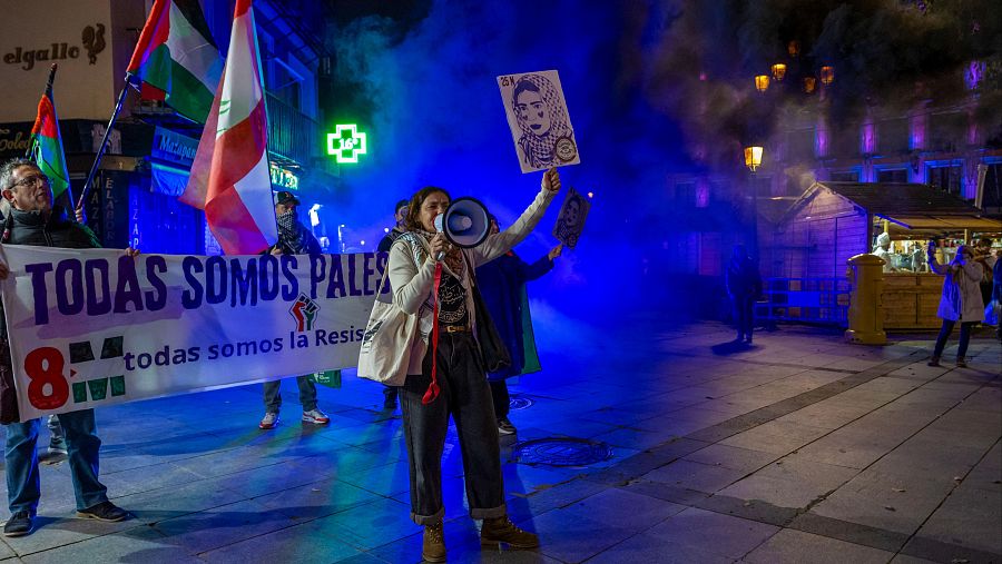 Manifestaciones 25N: Toledo defiende los derechos de las mujeres en Palestina