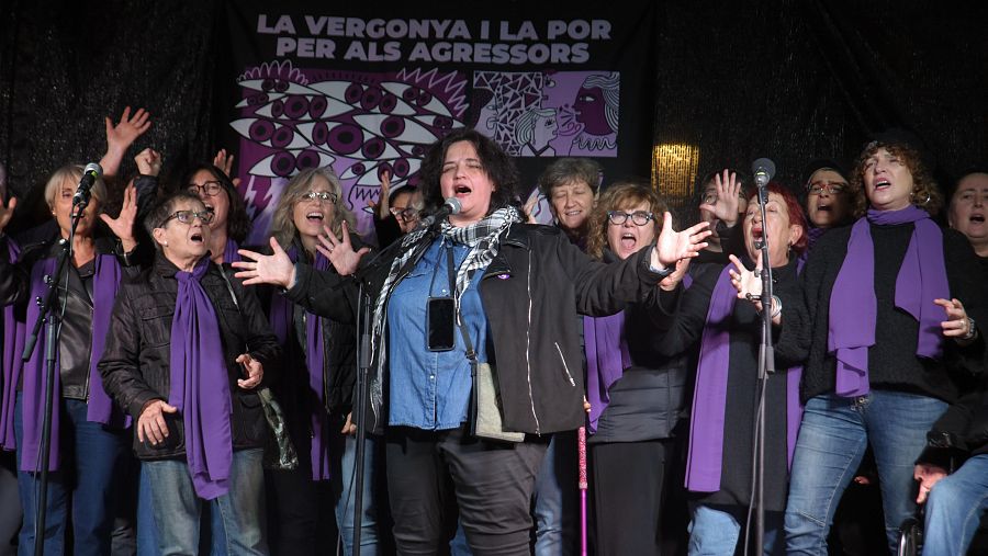 Manifestaciones 25N: Barcelona se tiñe de morado