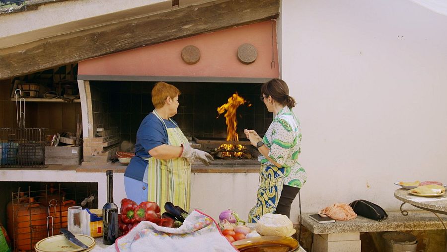 Preparación de escalivada en el programa 