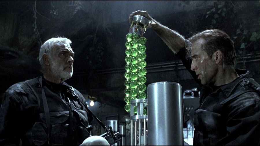 Sean Connery y Nicolas Cage en una escena de 