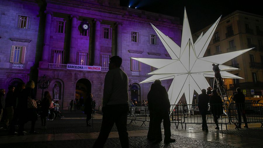 Encendido de las luces de Navidad en Barcelona