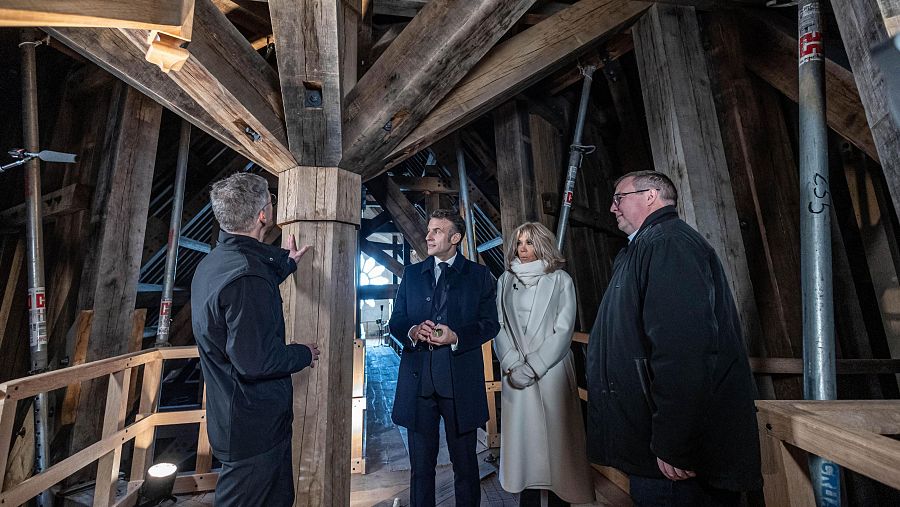 Macron visita la Notre Dame tras su remodelación