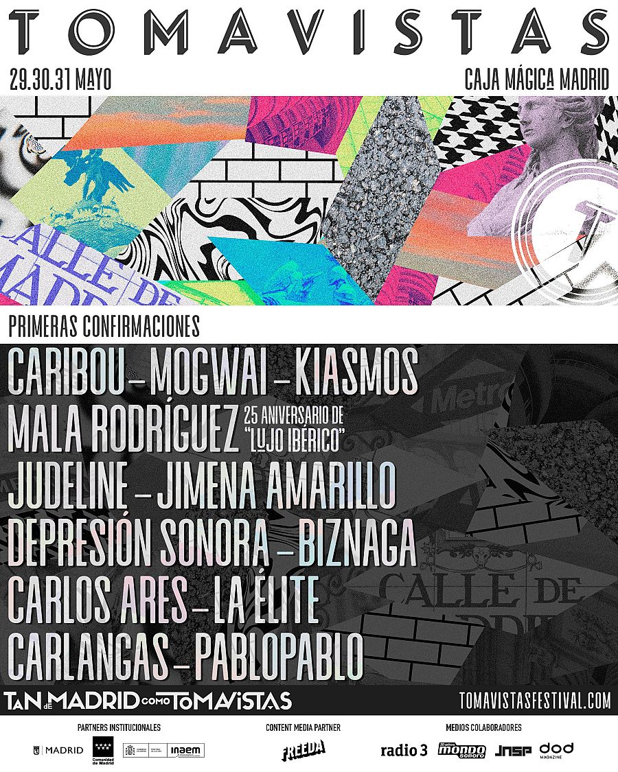 Tomavistas 2025:  Caribou, Mogwai, Mala Rodríguez (25 aniversario de 