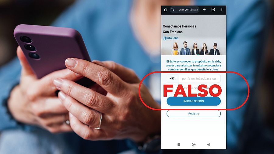Cuidado con esta web que suplanta a InfoJobs, es un fraude