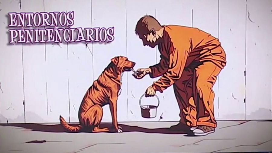 Terapia asistida con perros en entornos penitenciarios