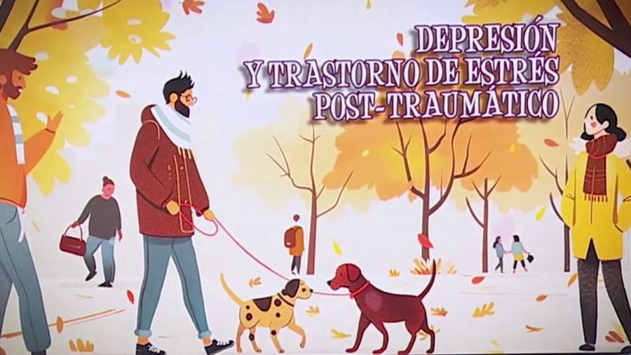 Terapia asistida con perros para personas con depresión o trastorno por estrés postraumático