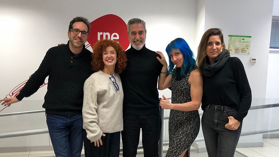 Enrique Gato, Marta Belenguer, Arturo Martín, Diana Caro y Lucía Jiménez en RNE