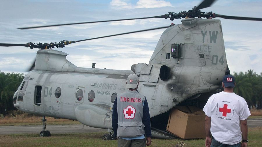 Voluntarios españoles recuerdan la destrucción del tsunami en el Índico