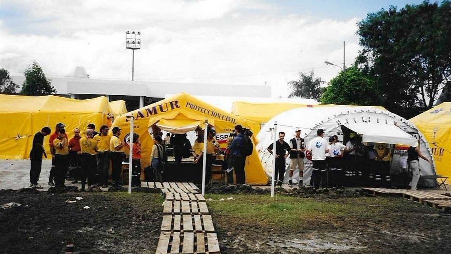 Voluntarios españoles recuerdan la destrucción del tsunami en el Índico