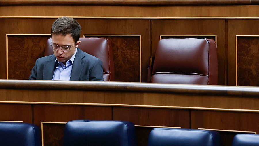 Íñigo Errejón durante la sesión de control al Gobierno el pasado miércoles 23 de Octubre