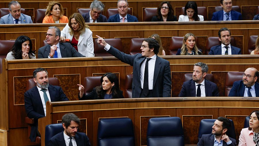 Reacción de diputados de Vox a la aprobación de la ley de amnistía