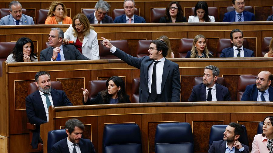 Reacción de diputados de Vox a la aprobación de la ley de amnistía