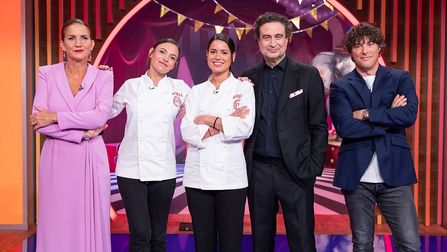 Visitas de Ángela y María a MasterChef Junior